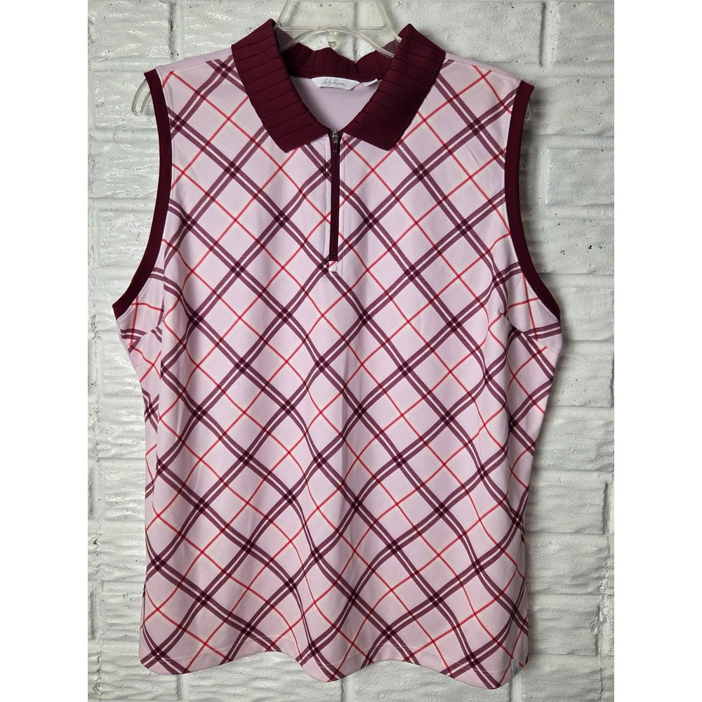 Lady Hagen pullover Golf shirt Women's size XXL 1/4 zip Polyester Sleeveless
